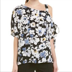 1. State Nordstrom floral cold shoulder off shoulder top blouse XS 2 4 6